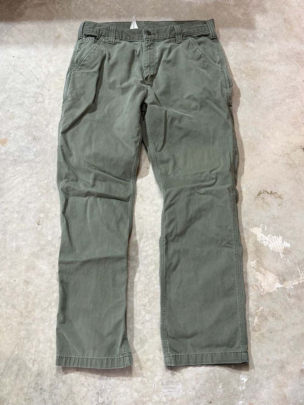Carhartt B324 ARG Relaxed Fit Work Pants Olive Green 36 x 32